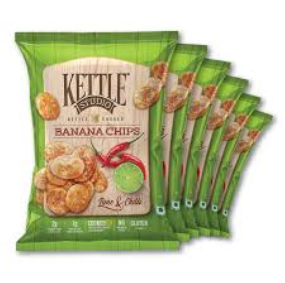 KETTLE C/BANANA CHIPS LIME N CHILLI 125G